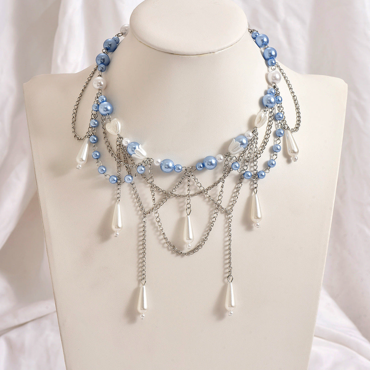 Antique Pearl Pendant Necklace