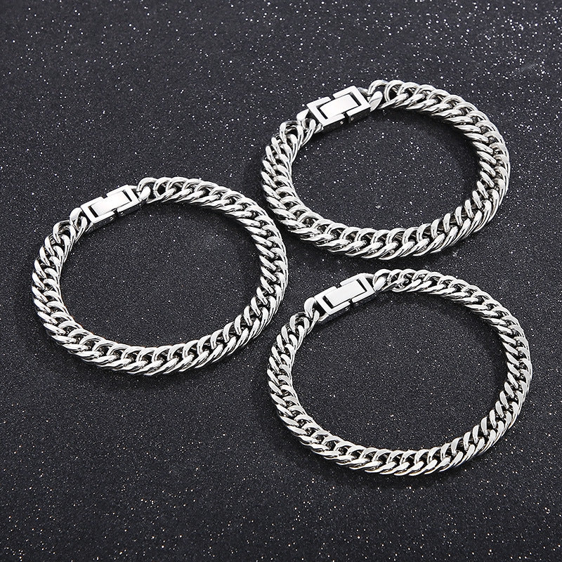 Cuban Link Titanium Steel Bracelet