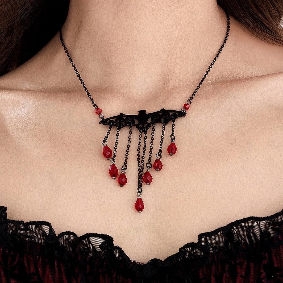 Goth Queen Snake Bone Necklaces