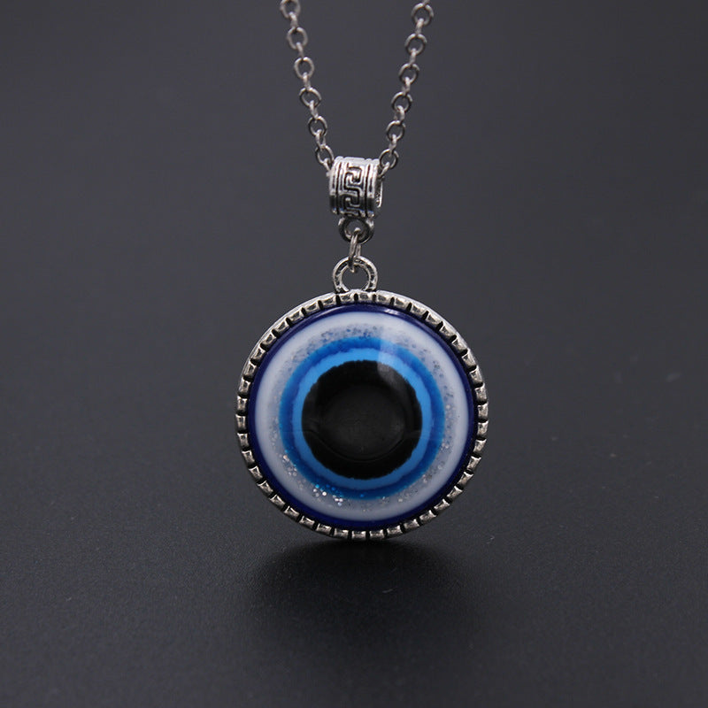 Evil Eye Protection Clavicle Chain Necklace and Bracelet
