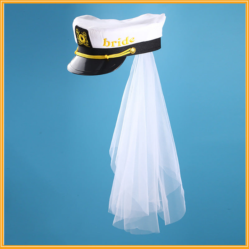 Bridal Navy Hat