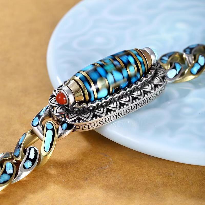 Retro Multicolored Rotating Positive Energy Bracelets