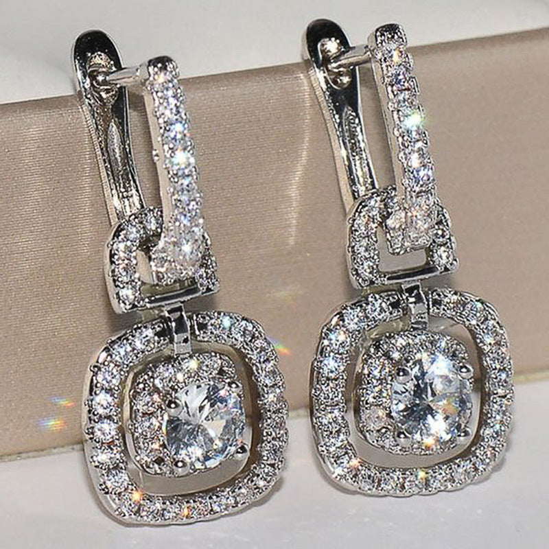 "Shining Elegance" - Zircon Earrings