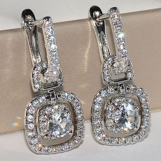 "Shining Elegance" - Zircon Earrings