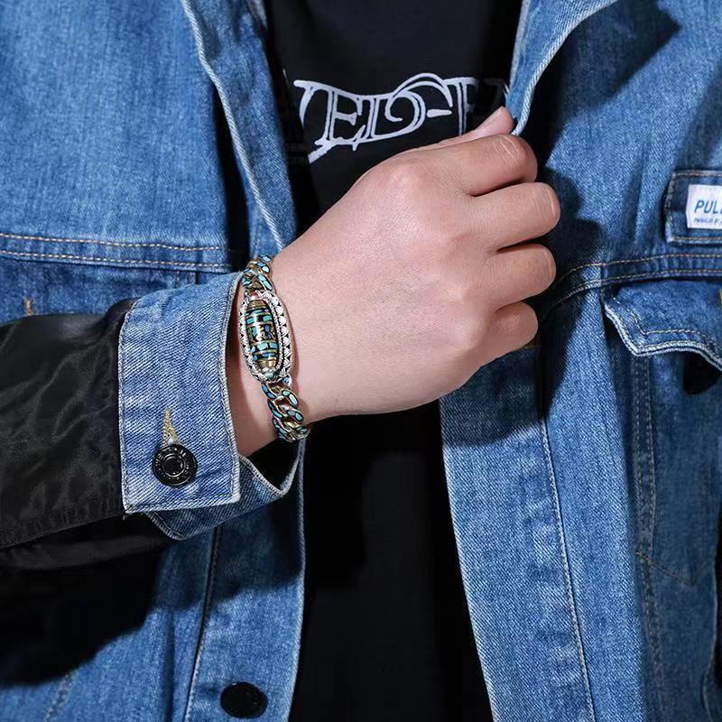 Retro Multicolored Rotating Positive Energy Bracelets