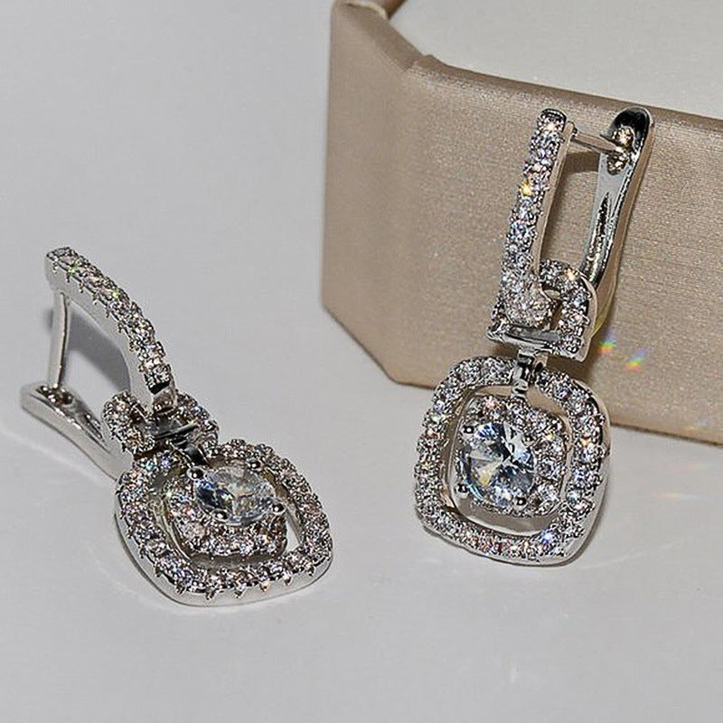 "Shining Elegance" - Zircon Earrings