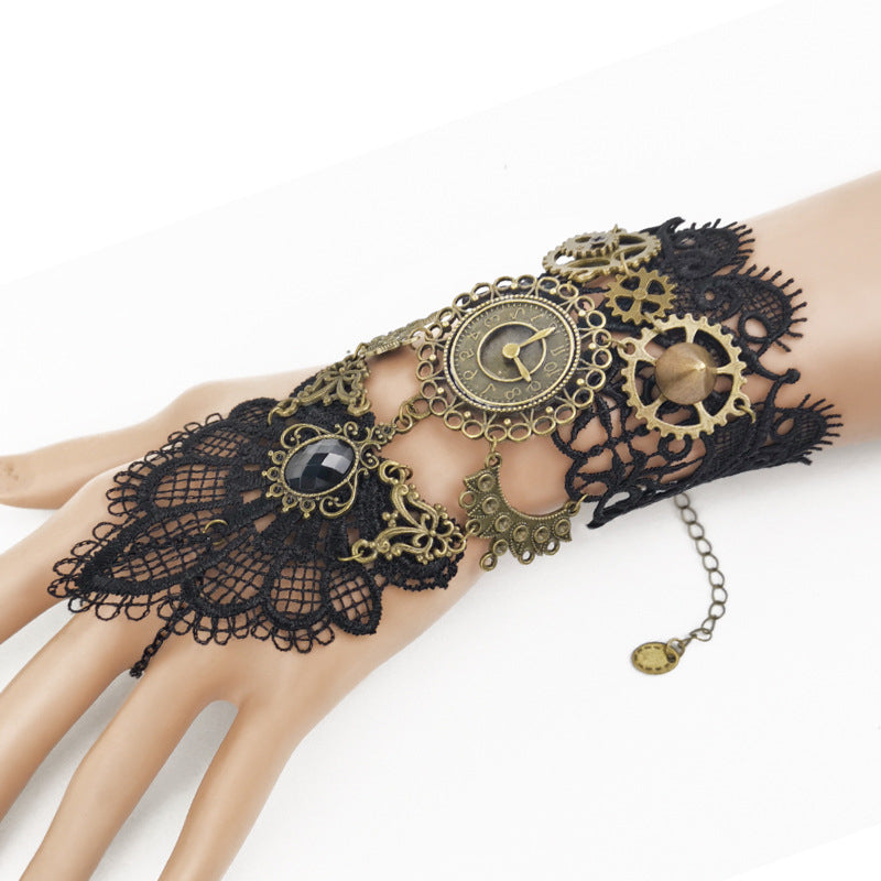 Gear Clock Steam Engine Bracelet
