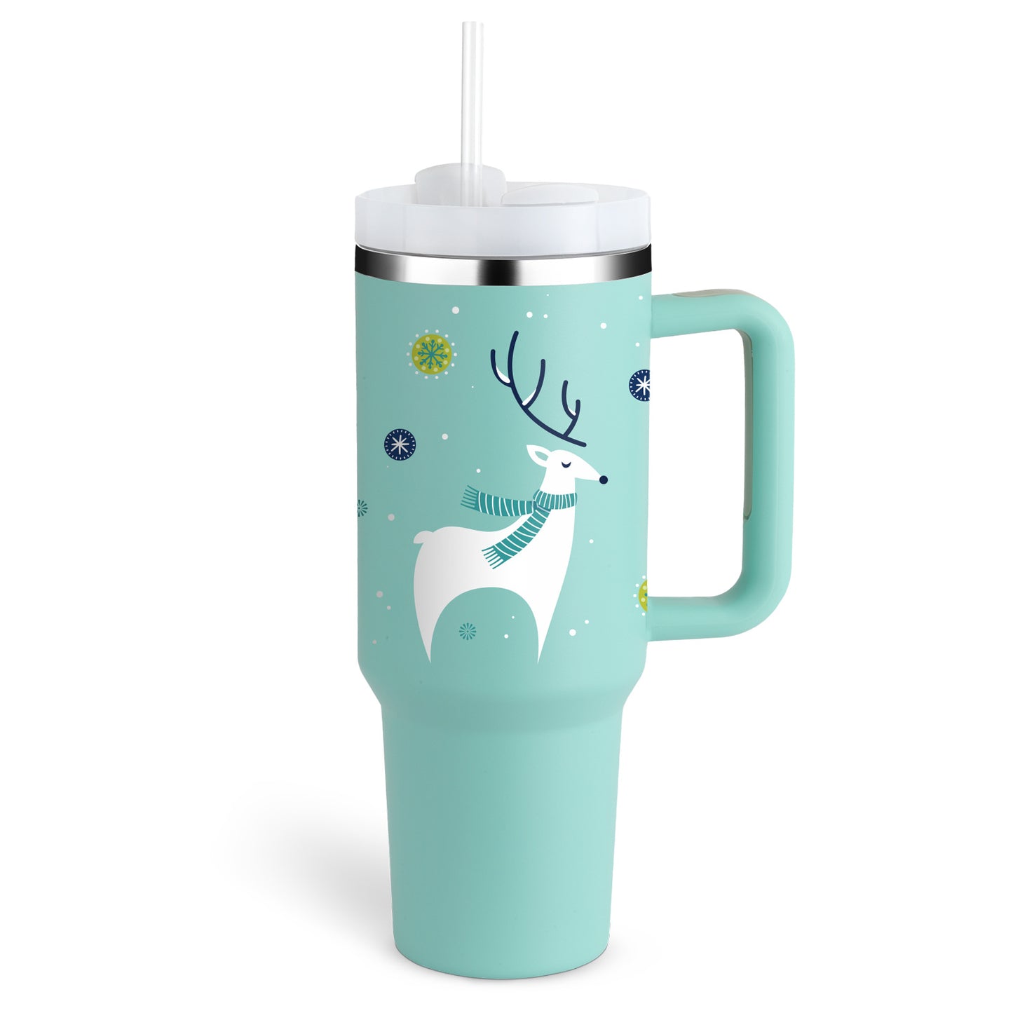 "Hydrate in Style" -  40 oz. Spill-proof Insulated Tumbler With Straw