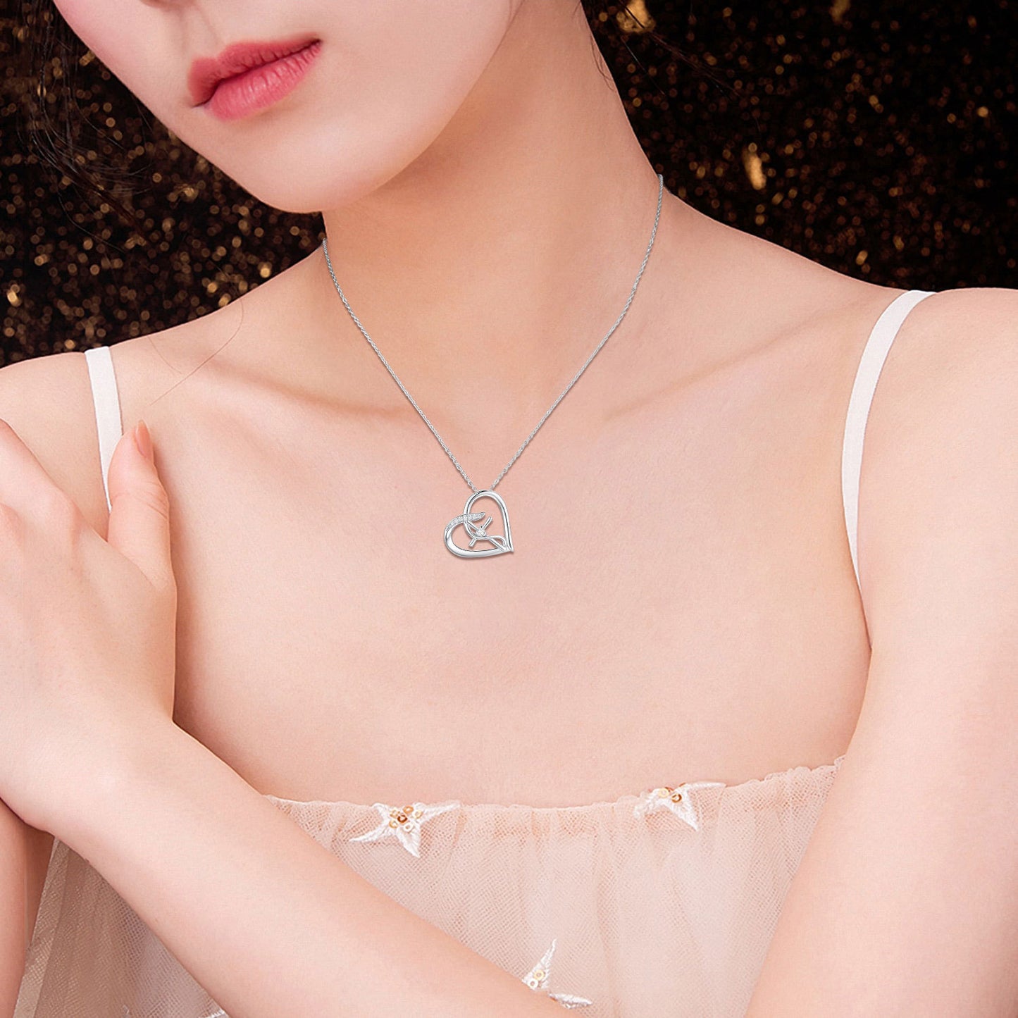"Infinity Hope" - Sterling Silver Pendant Necklace