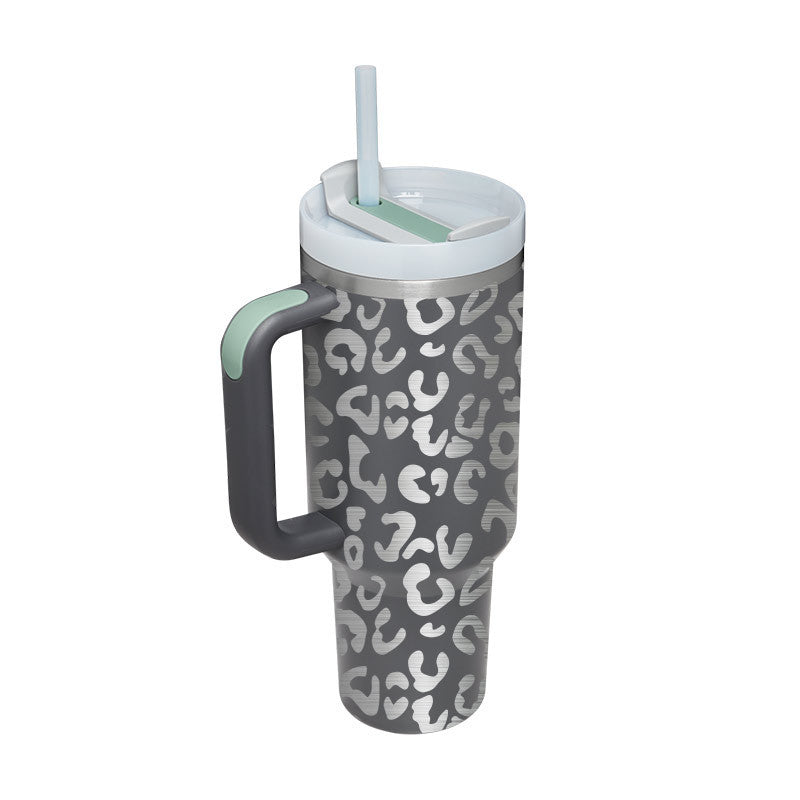 "Hydrate in Style" -  40 oz. Spill-proof Insulated Tumbler With Straw