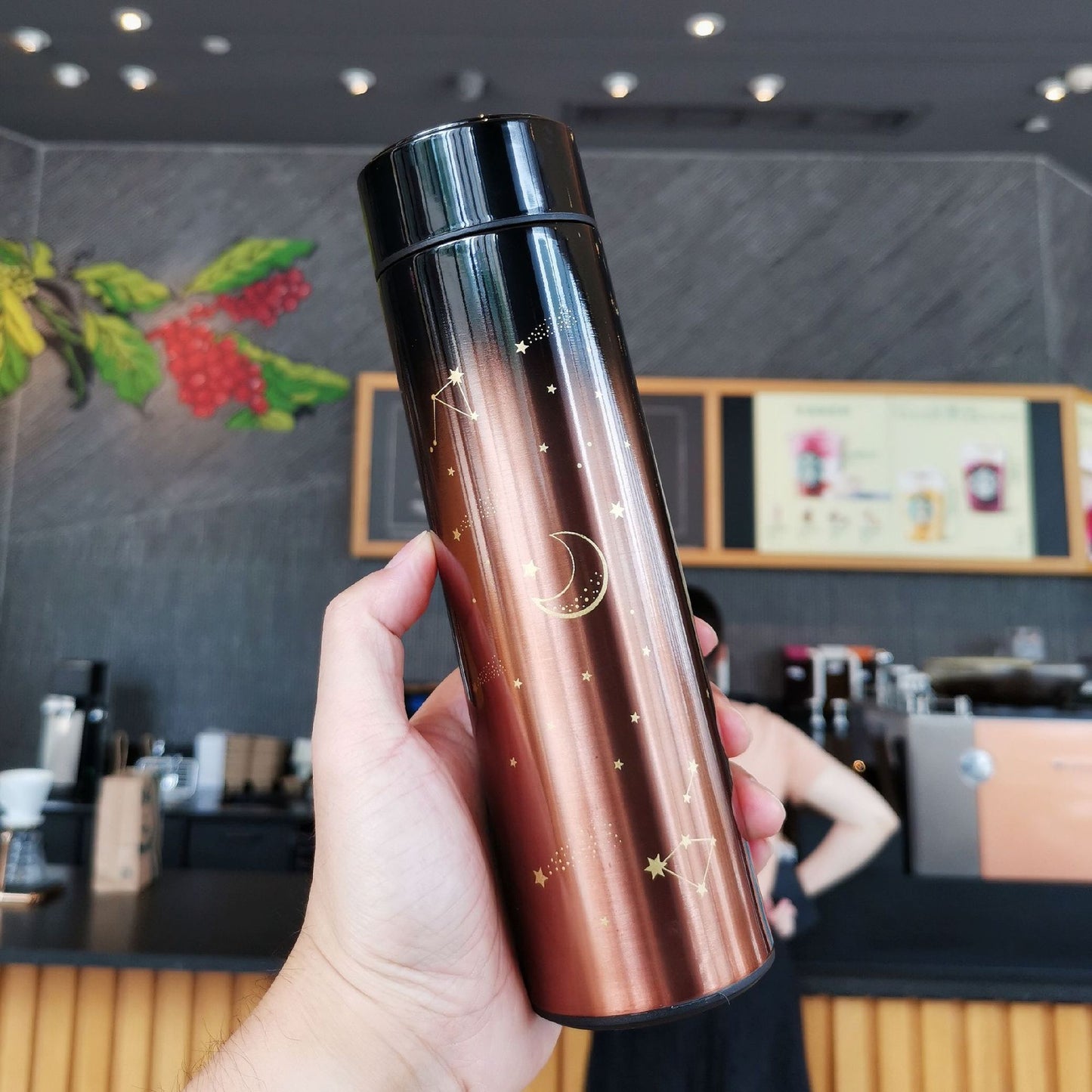"Smarter than My Tumbler" Smart Temperature Measurement Stainless Steel Cup