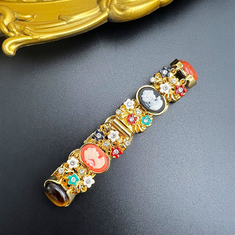 "Ancient Legend" - Vintage Tiger's Eye Gem Bracelet