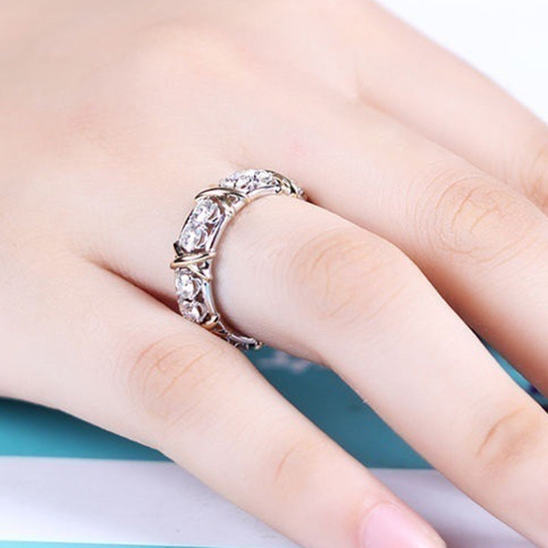 Criss Cross Copper Gold-plated Ring