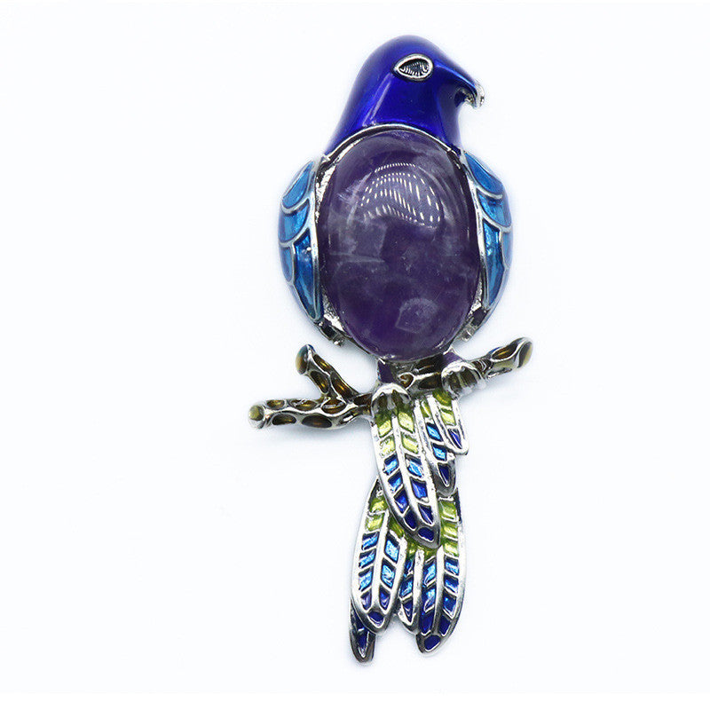 "Hello Birdie" - Brooch Pendant