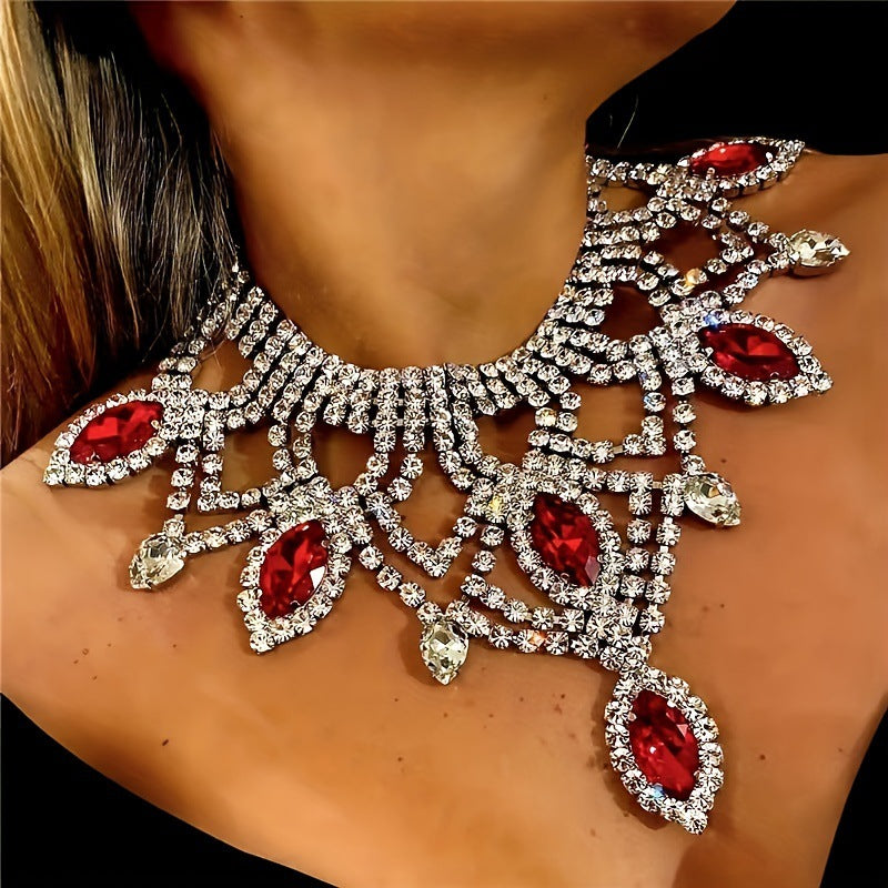 Luxury Rhinestone Statement Necklace