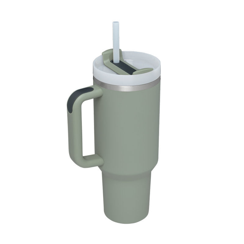"Hydrate in Style" -  40 oz. Spill-proof Insulated Tumbler With Straw