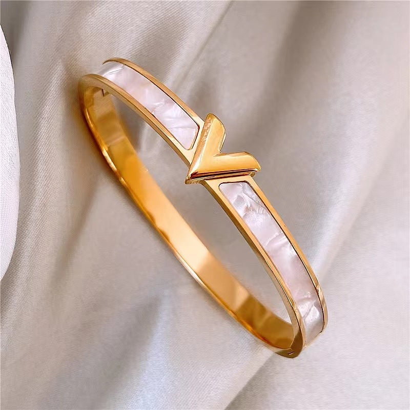 V-shaped Titanium Steel Bracelet
