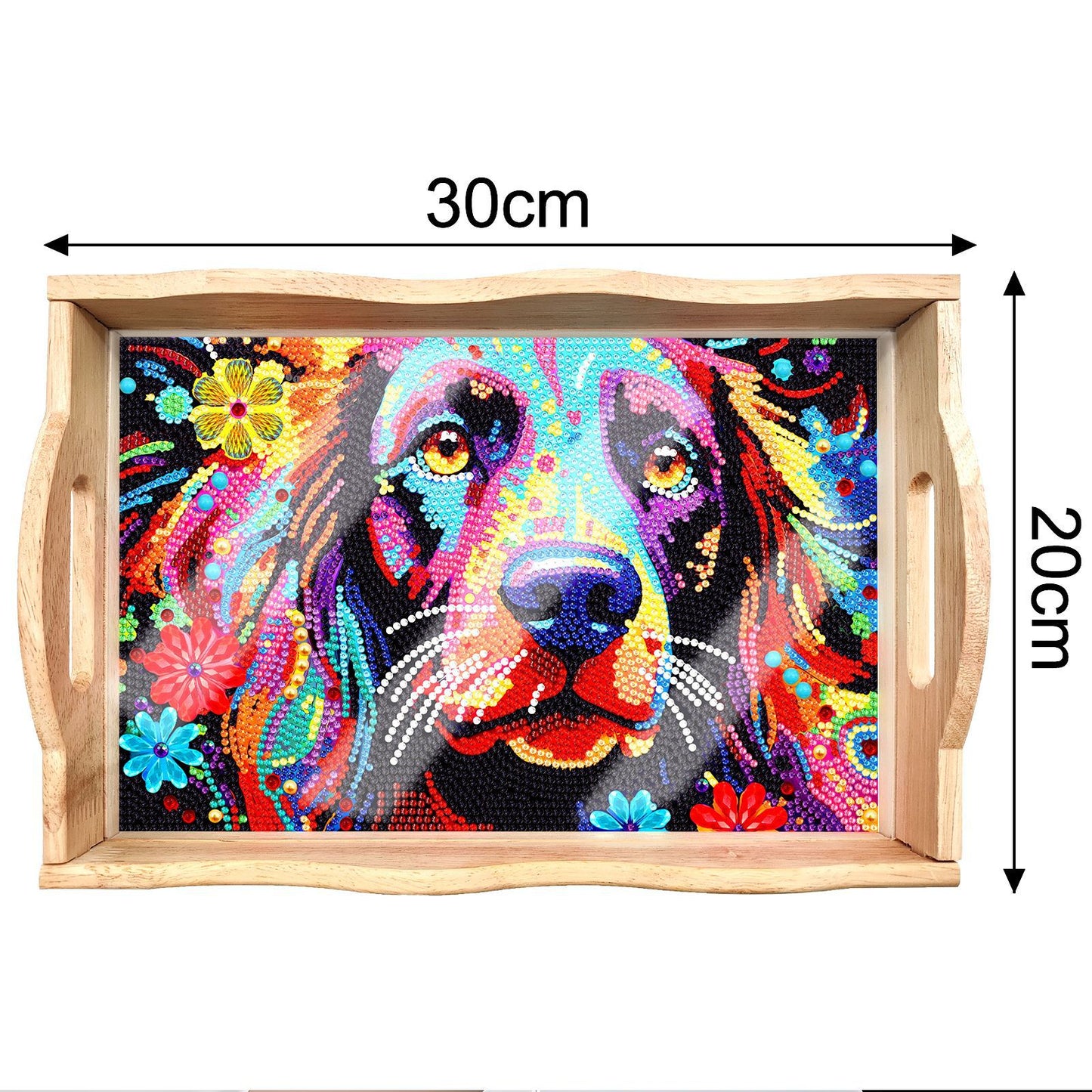 DIY Diamond Painting Serving Tray