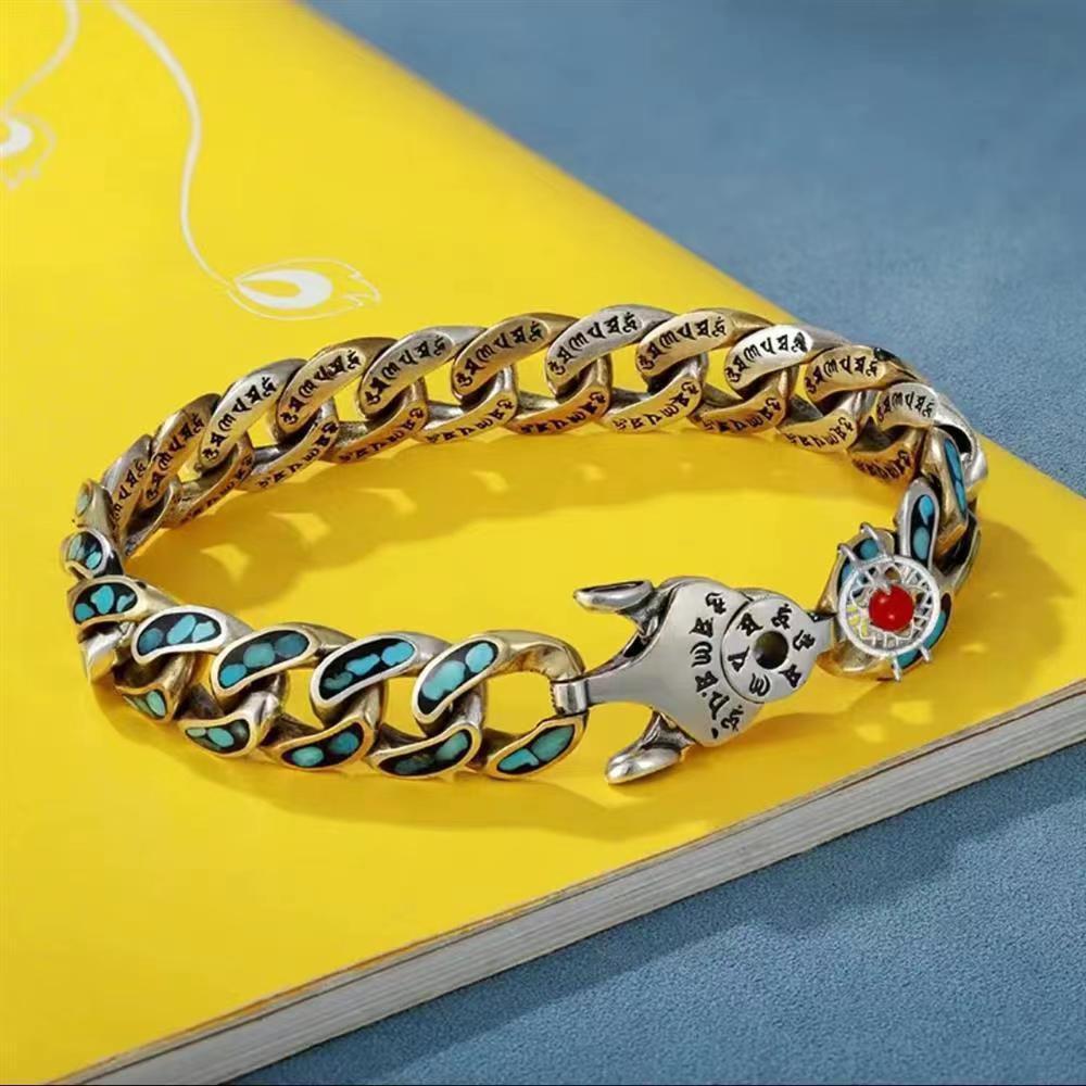 Retro Multicolored Rotating Positive Energy Bracelets