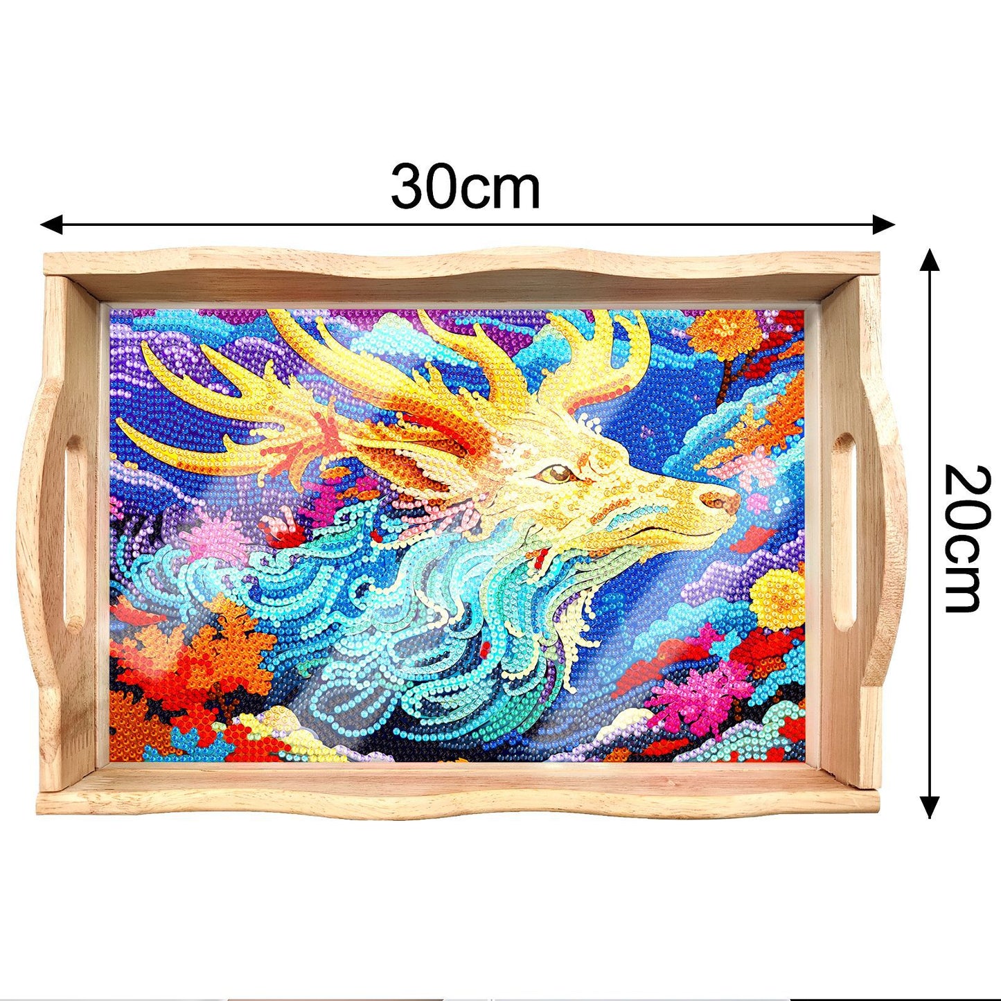 DIY Diamond Painting Serving Tray