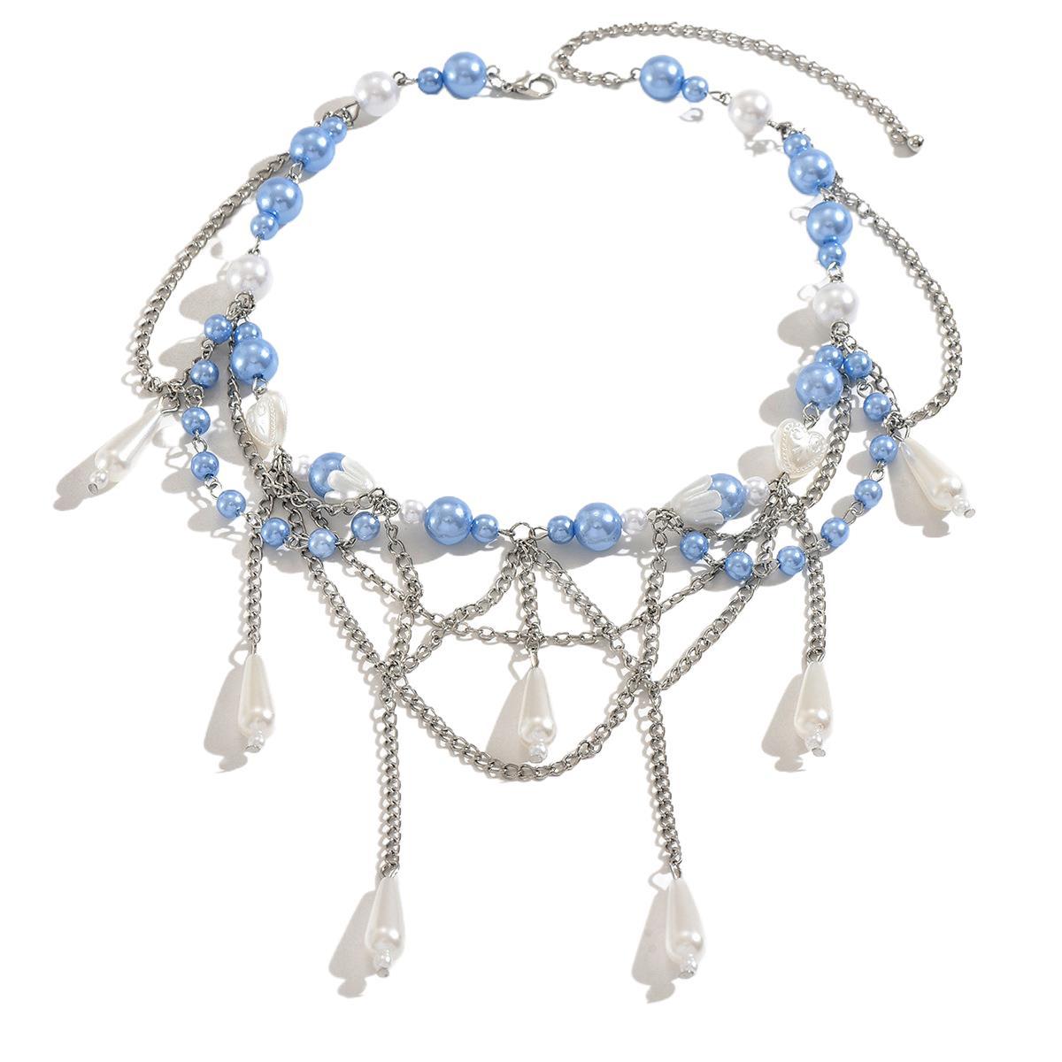 Antique Pearl Pendant Necklace