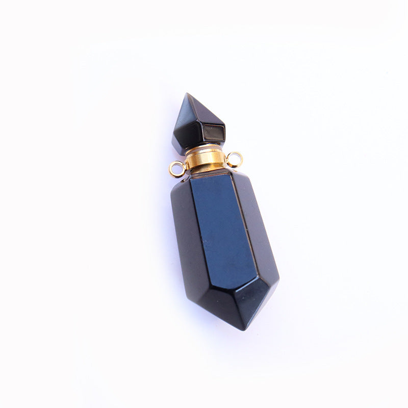 Natural Crystal Perfume Bottle Necklaces