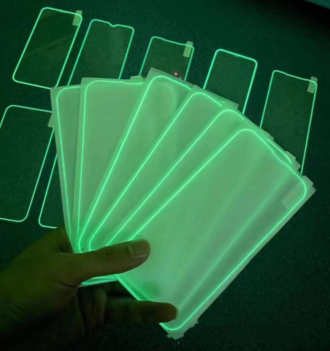 Glow Fluorescent Tempered Glass Full Screen Film - iPhone 6- 14 Pro Max