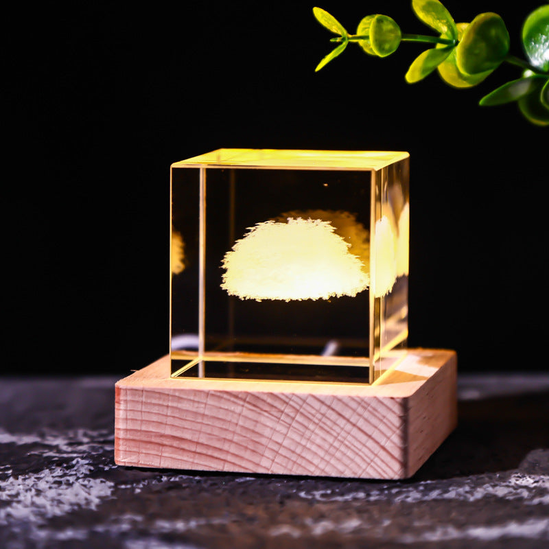 Crystal Cube Decoration Gift