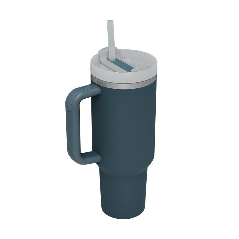 "Hydrate in Style" -  40 oz. Spill-proof Insulated Tumbler With Straw