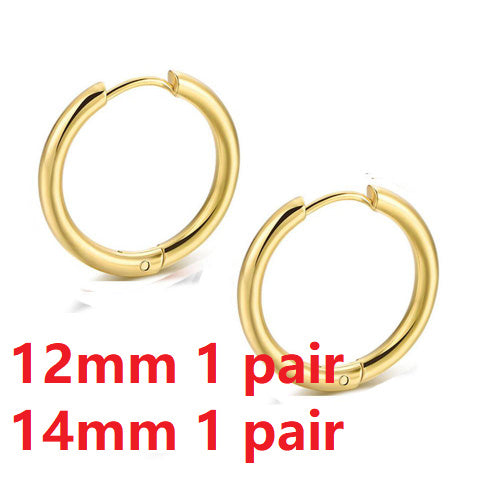 Titanium Steel Huggie Earrings