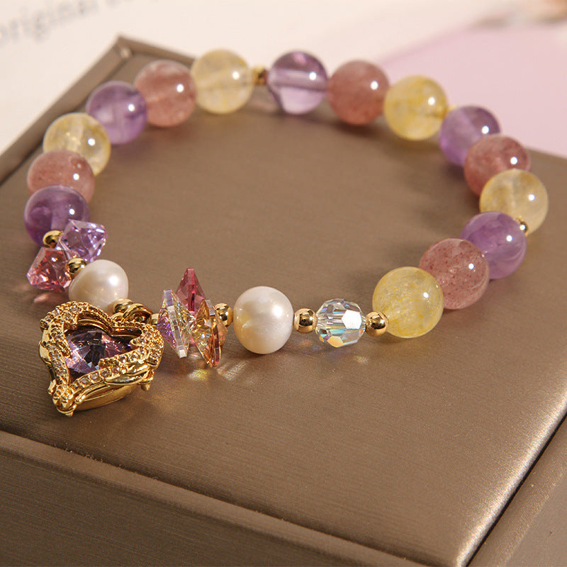 "Tiger's Eye" - Handcrafted Crystal Bracelet