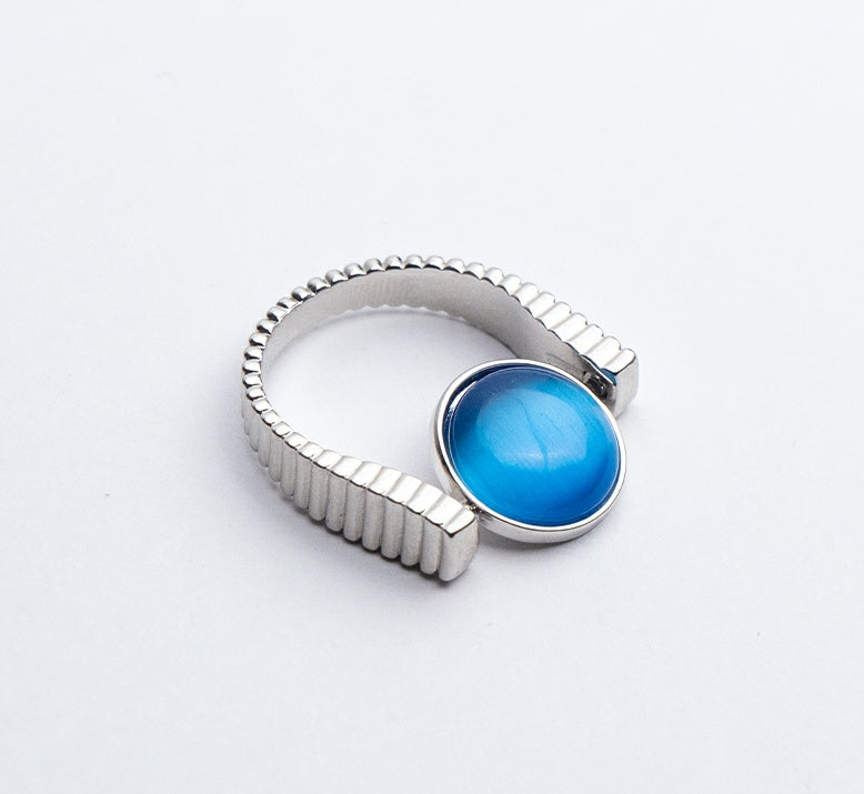 "Natural Stone" - Spinner (Replaceable) Rings For Anxiety And Stress Relief Gifts