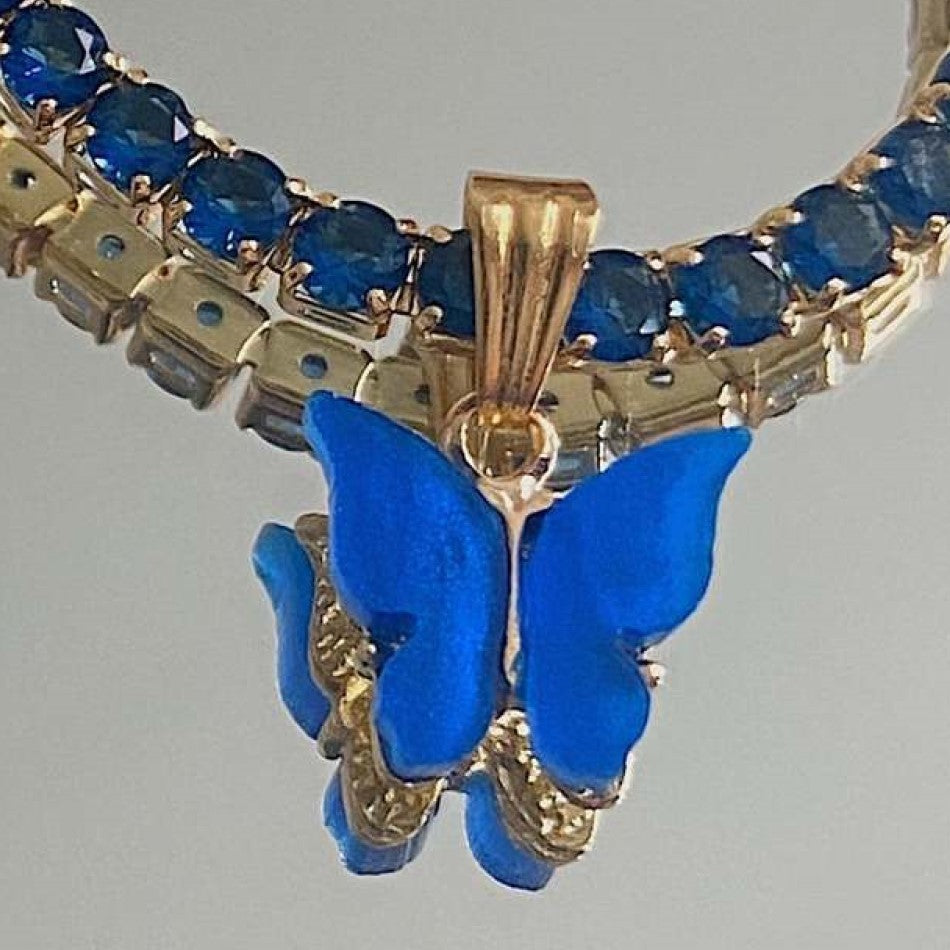Colorful Zircon Tennis Chain Necklaces