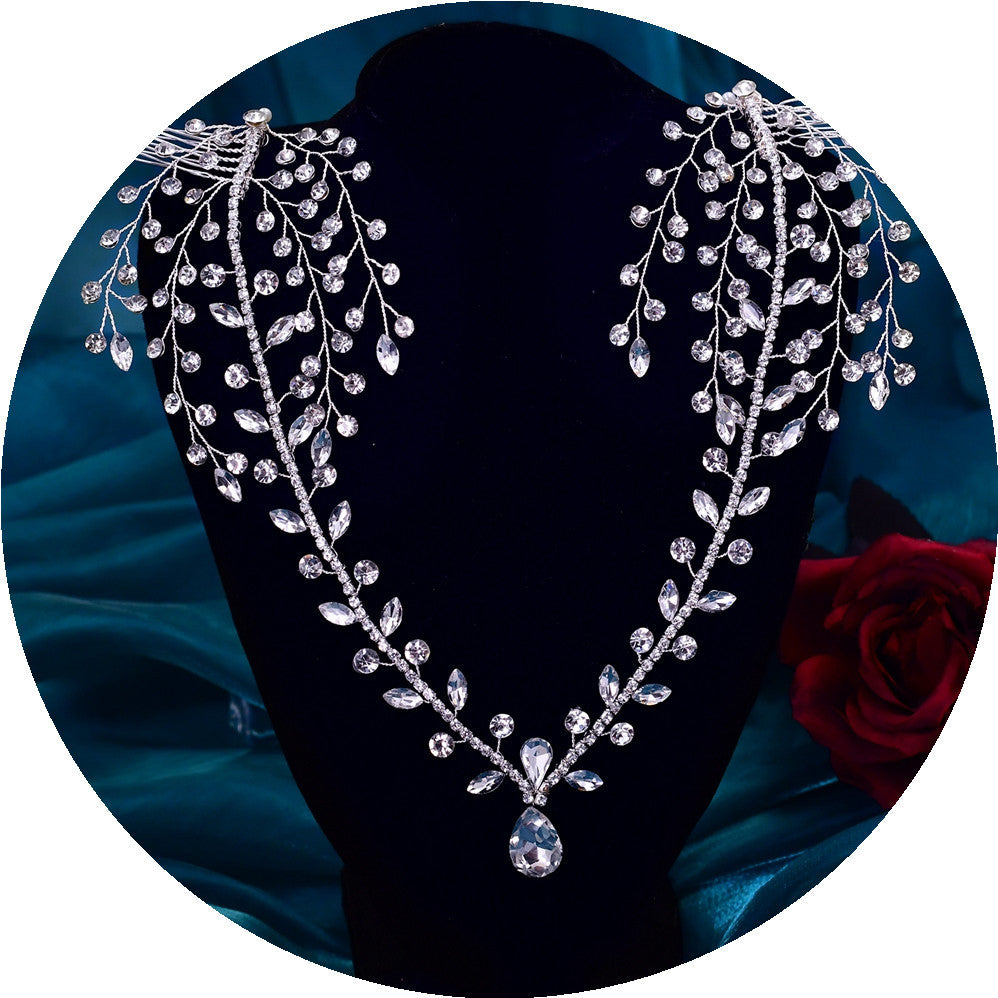 Bridal Rhinestone Tiara Headdress