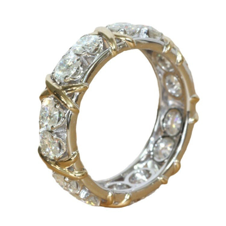 Criss Cross Copper Gold-plated Ring